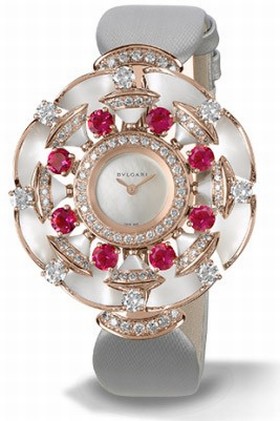 Bvlgari Diva White Mother-of-Pearl Dial Quartz Ladies Watch 102218