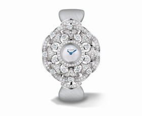 Bvlgari Diva White Mother-of-Pearl Dial Set with Diamonds Quartz Ladies Watch 102254