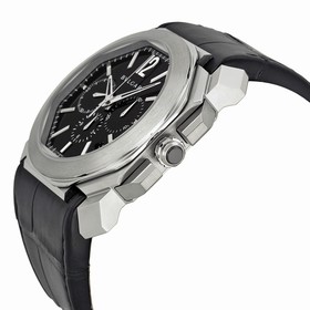 Bvlgari Octo Black Dial Alligator Leather Automatic Men's Watch BGO41BSLDCH