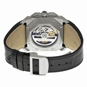 Bvlgari Octo Black Dial Alligator Leather Automatic Men's Watch BGO41BSLDCH