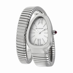 Bvlgari Serpenti Silver Dial Stainless Steel Ladies Watch101817
