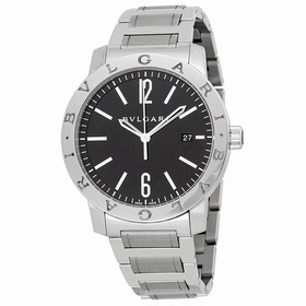 Bvlgari-Bvlgari Automatic Black Dial Stainless Steel Men's Watch 101868