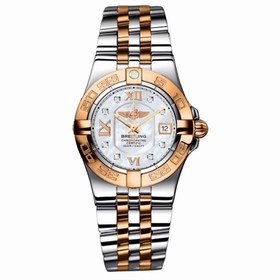 Breitling Galactic 30 Gold Bezel / MOP / Two Tone Bracelet (C71340L2.A681.368C)