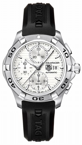 TAG Heuer Aquaracer Calibre 16 Chronograph Silver Rubber (CAP2111.FT6028)