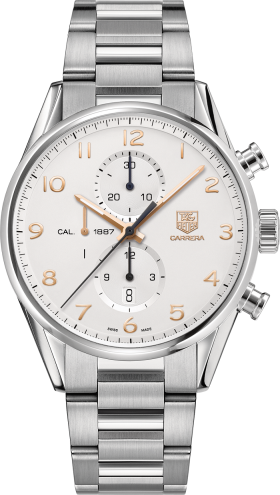TAG Heuer Carrera Calibre 1887 43 Silver / Bracelet (CAR2012.BA0799)