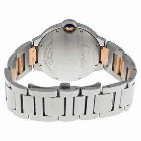 Cartier Ballon Bleu De Cartier Silver Dial Stainless Steel and 18kt Pink Gold Watch W6920095