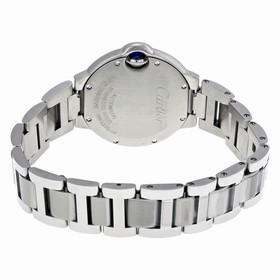 Cartier Ballon Bleu Pink Dial Stainless Steel Automatic Ladies Watch W6920100