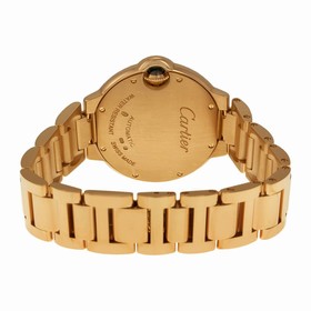 Cartier Ballon Bleu Silver Dial 18kt Rose Gold Automatic Ladies Watch WE902039