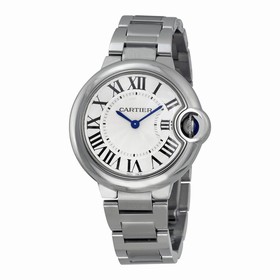Cartier Ballon Bleu Silver Dial Stainless Steel Ladies Watch W6920084