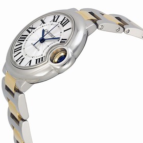 Cartier Ballon Bleu Silver Dial Steel and Yellow Gold Ladies Watch W6920099