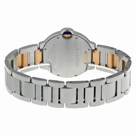 Cartier Ballon Bleu Silver Diamond Dial Steel and Rose Gold Ladies Watch WE902078