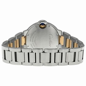 Cartier Ballon Bleu Stainless Steel and 18kt Rose Gold Ladies Watch WE902053
