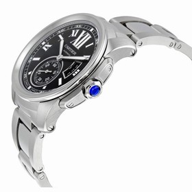 Cartier Calibre de Cartier Black Dial Stainless Steel Men's Watch W7100016