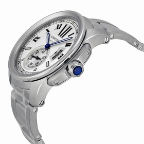 Cartier Calibre de Cartier Silver Dial Stainless Steel Automatic Men's Watch W7100015