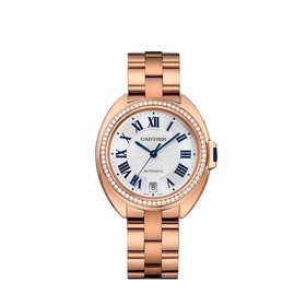 Cartier Clé Flinqué Sunray Effect Dial Ladies Watch WJCL0006