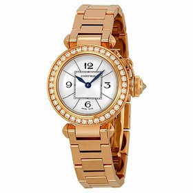 Cartier Miss Pasha Diamond Paved 18k Rose Gold Ladies Watch WJ124013