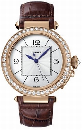 Cartier Pasha Diamond 18kt Rose Gold Men's Watch WJ120051