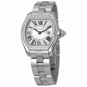 Cartier Roadster 18kt White Gold Diamond Ladies Watch WE5002X2