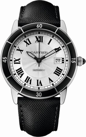 Cartier Ronde Croisiere Silver Dial Automatic Men's Watch WSRN0002
