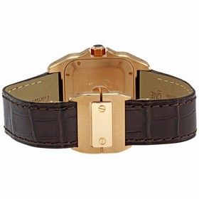 Cartier Santos 100 18kt Rose Gold Ladies Watch W20108Y1