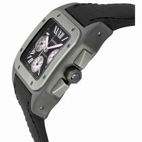 Cartier Santos 100 Carbon Titanium and Steel Extra Large Watch W2020005 