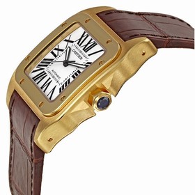 Cartier Santos 18kt Yellow Gold Men's Watch W20071Y1