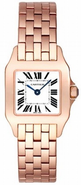 Cartier Santos Demoiselle 18kt Rose Gold Ladies Watch W25073X9