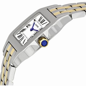 Cartier Santos Demoiselle 18kt Yellow Gold and Steel Midsize Ladies Watch W25067Z6