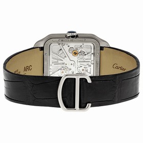 Cartier Santos-Dumont Skeleton Dial 18 kt White Gold Men's Watch W2020033