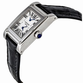 Cartier Tank A Vis Dual Time Zone Ladies Watch W1534351