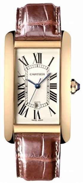 Cartier Tank Americaine 18kt Rose Gold Ladies Watch W2609156