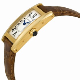 Cartier Tank Americaine 18kt Yellow Gold Ladies Watch W2601556