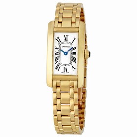 Cartier Tank Americaine 18kt Yellow Gold Ladies Watch W26015K2