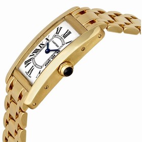 Cartier Tank Americaine 18kt Yellow Gold Ladies Watch W26015K2