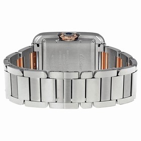 Cartier Tank Anglaise Medium Automatic Rose Gold and Steel Ladies Watch W5310037
