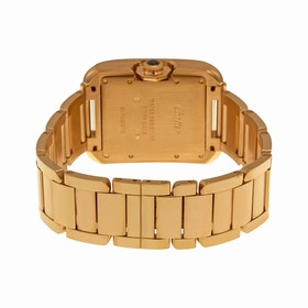 Cartier Tank Anglaise Silver Dial 18kt Rose Gold Ladies Watch W5310003