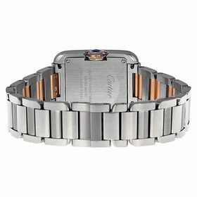 Cartier Tank Anglaise Small Rose Gold and Stainless Steel Ladies Watch W5310036