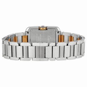 Cartier Tank Anglaise Small Silver Dial Stainless Steel 18kt Rose Gold Ladies Watch WT100024