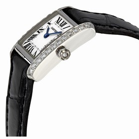 Cartier Tank Francaise 18kt White Gold Diamond Ladies Watch WE100231