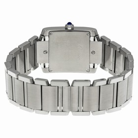 Cartier Tank Francaise Silver Dial Stainless Steel Ladies Watch WSTA0005