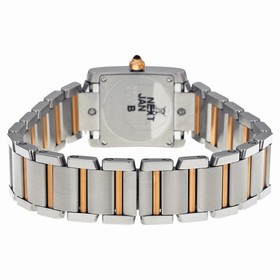 Cartier Tank Francaise Small Model 18k Rose Gold and Steel Watch WE110004