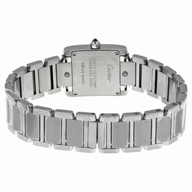 Cartier Tank Francaise Steel Pink Mother-of-Pearl Ladies Watch W51028Q3