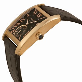 Cartier Tank MC Mechanical Brown Dial Brown Leather Strap Men's Watch W5330002