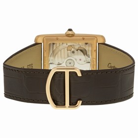 Cartier Tank MC Mechanical Brown Dial Brown Leather Strap Men's Watch W5330002