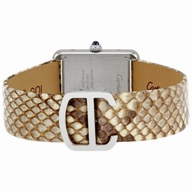 Cartier Tank Solo Python Pattern Dial Quartz Ladies Watch W5200020