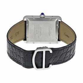 Cartier Tank Solo XL Automatic Silver Dial Stainless Steel Men's Watch W5200027
