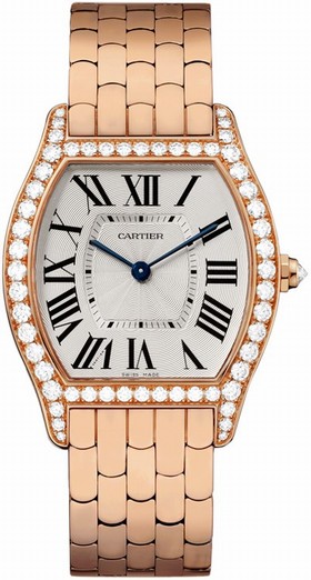 Cartier Tortue Silver Dial Ladies Watch WA501012