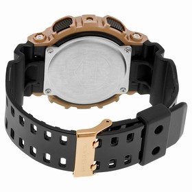 Casio G-Shock Black Dial Rose Gold-Colored and Black Resin Men's Watch GA110GD-9B2