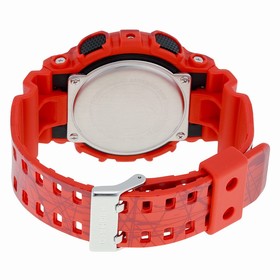 Casio G-Shock Quartz Red Analog Resin Strap Men's Watch GA110SL-4A