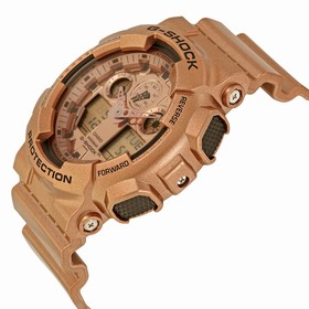 Cassio G-Shock Classic Series Rose Gold-tone Resin One Size Watch GA100GD-9A